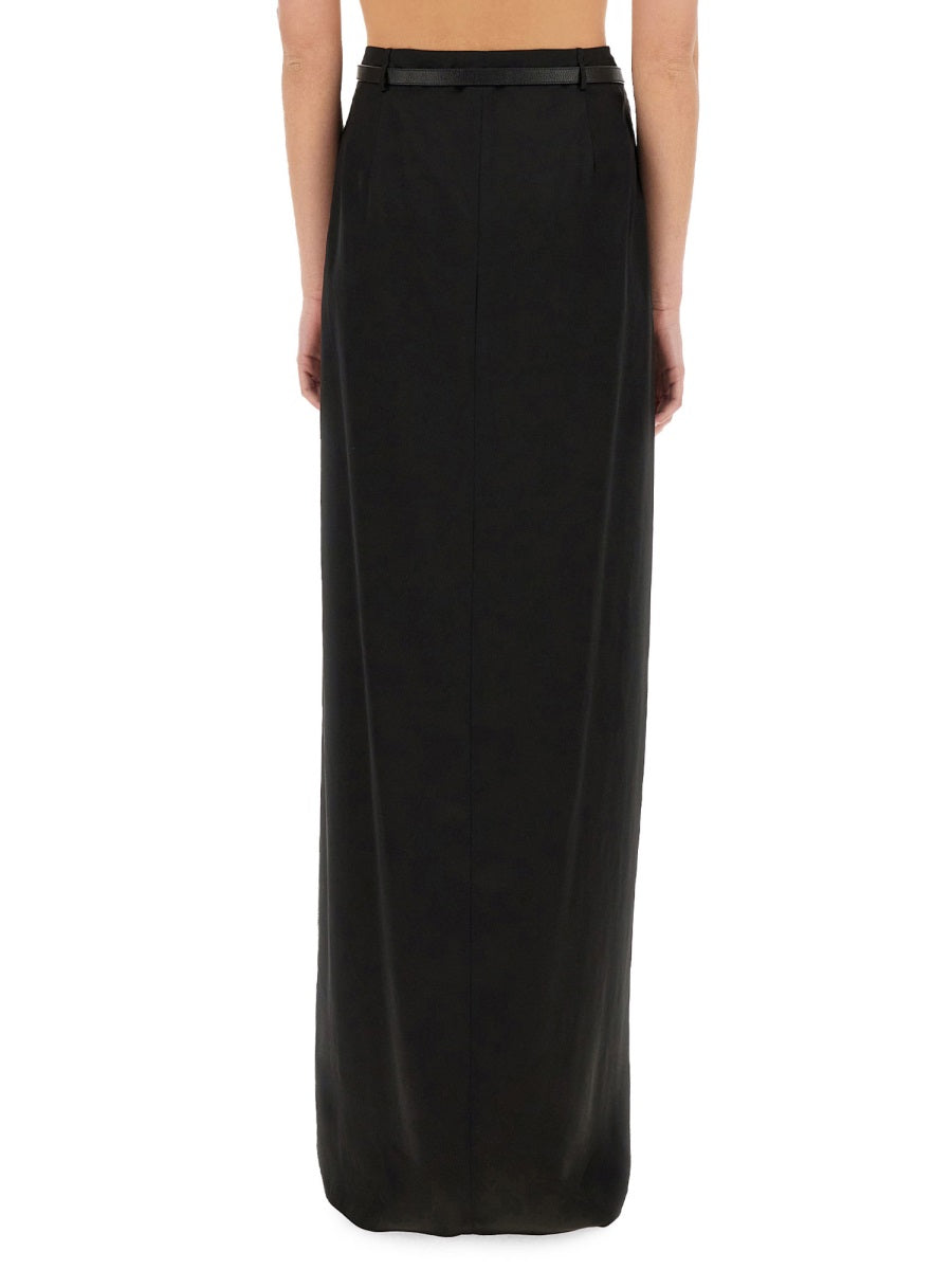 TOM FORD Maxi Wrap Skirt with Belt (Size 42)