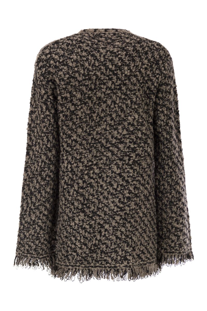FABIANA FILIPPI Fringed Wool Blend Jacket