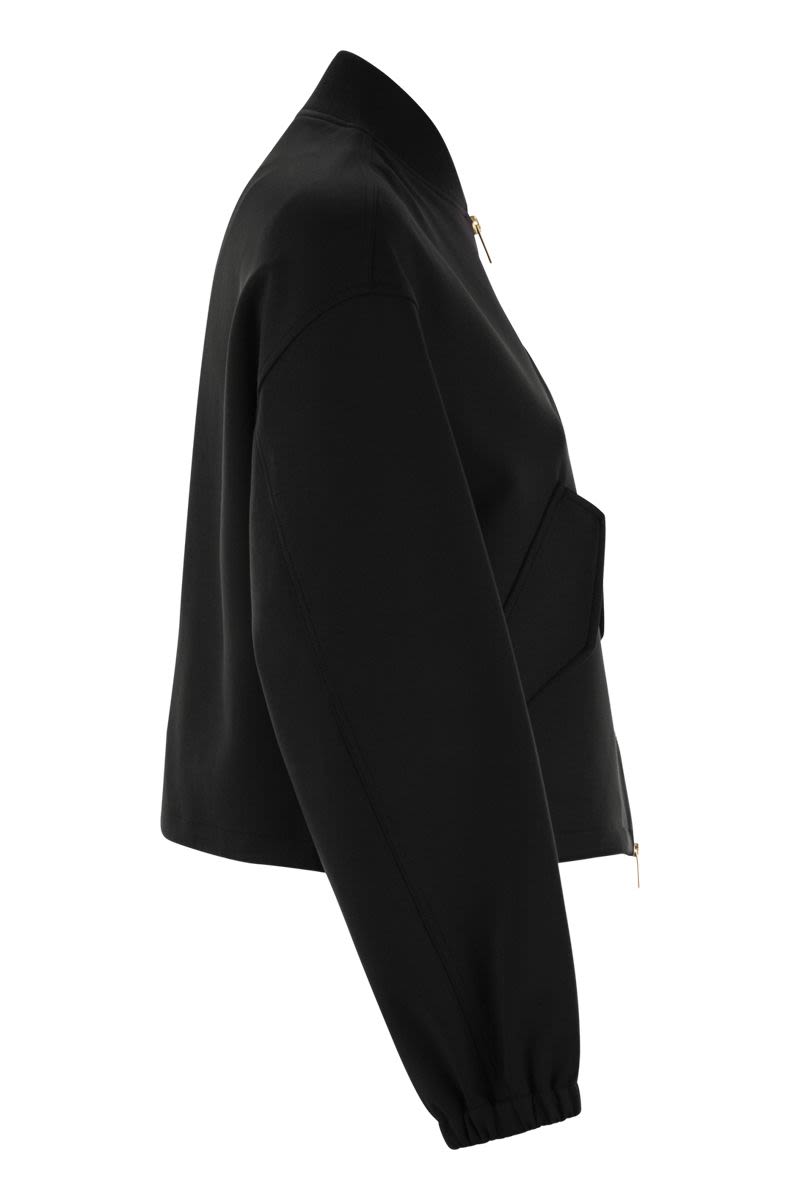 FABIANA FILIPPI Cropped Scuba Jacket for Women