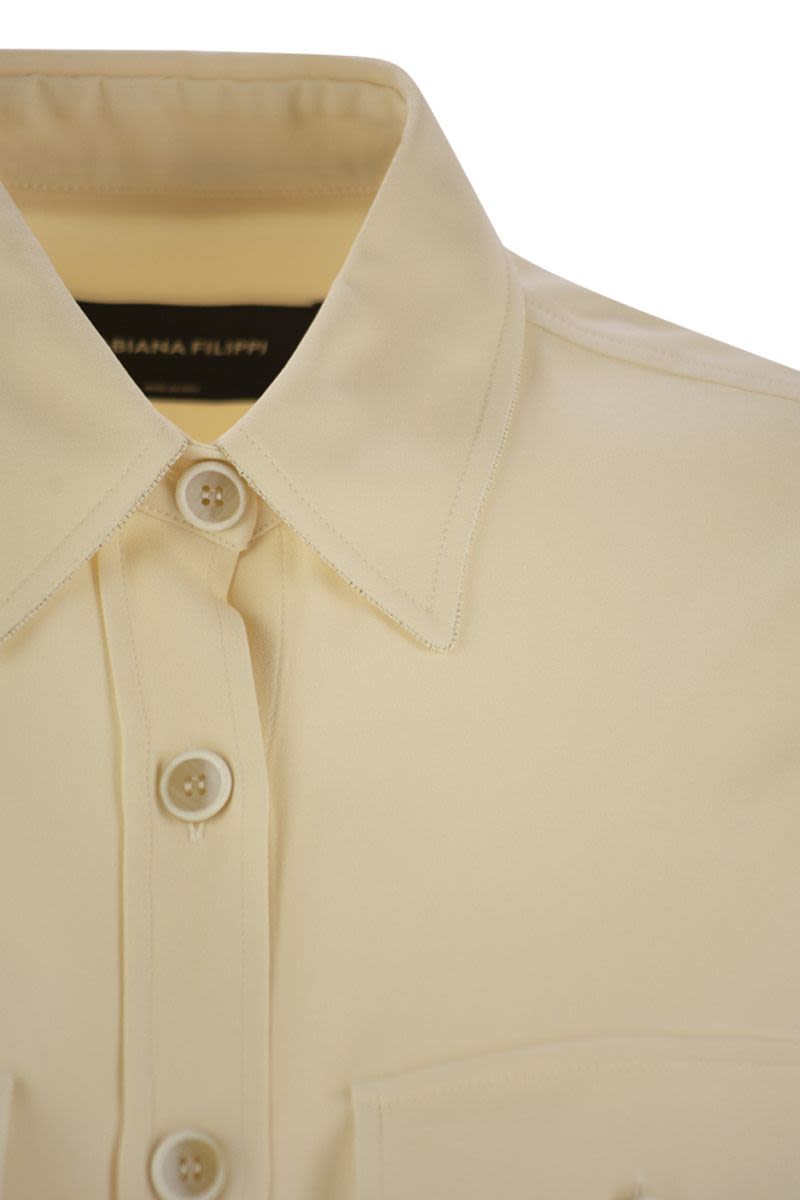 FABIANA FILIPPI Contemporary Bomber Jacket with Front Pockets