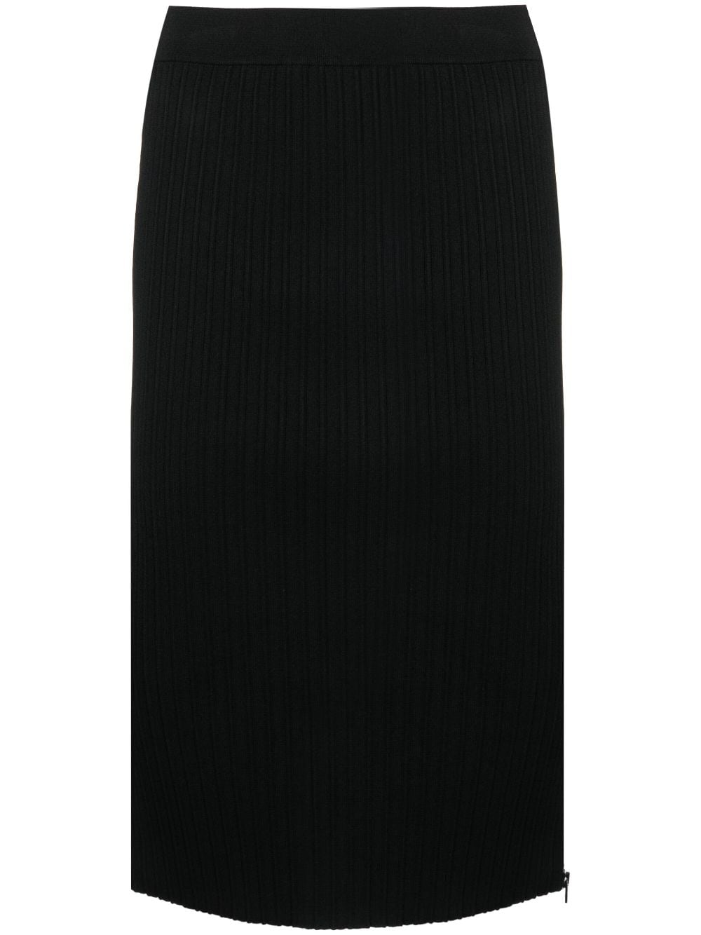 TOM FORD Zipped Ribbed Silk Pencil Skirt
