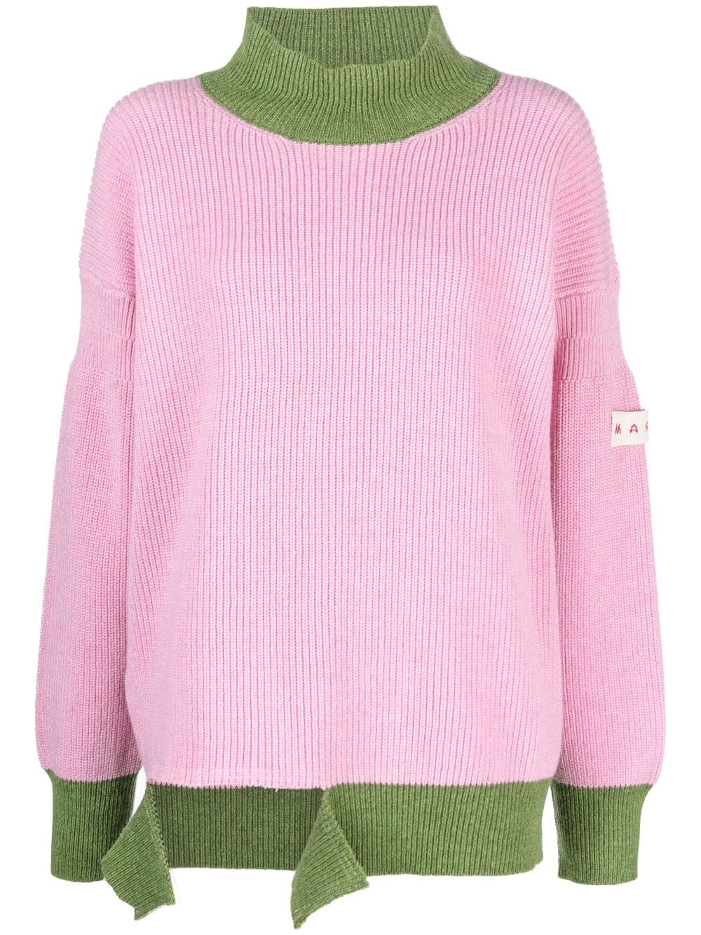 MARNI Loose Fit Crew Neck Long Sleeve Sweater