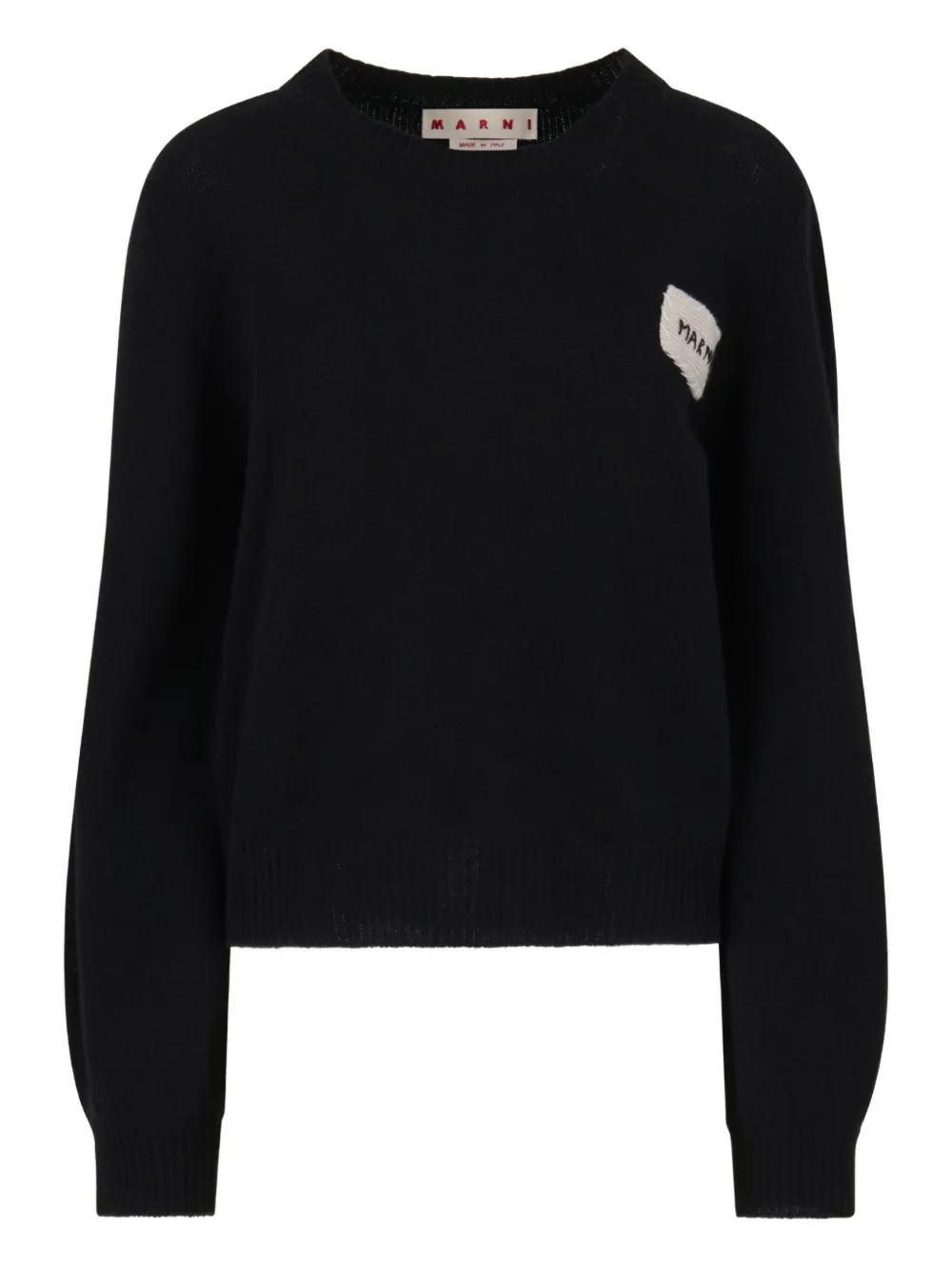 MARNI Round Neck Wool Sweater for Women - FW25