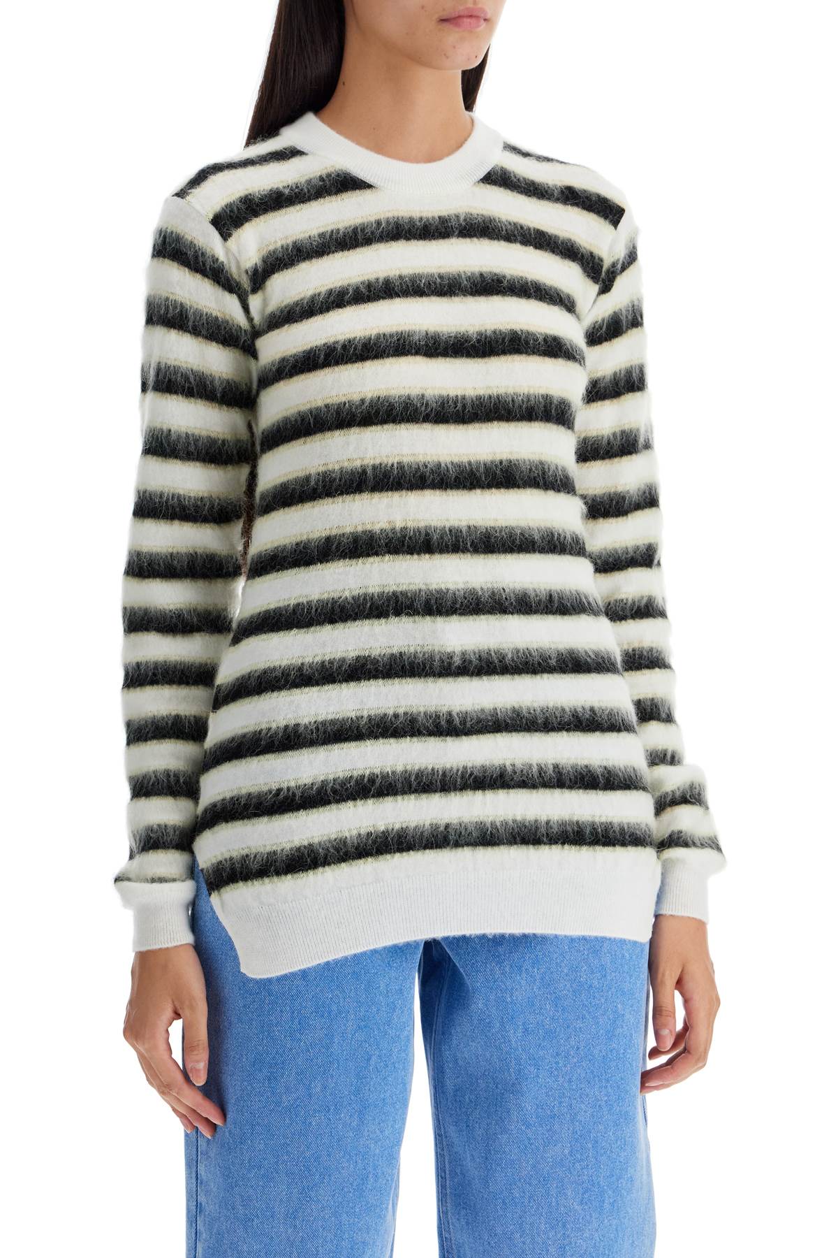 MARNI Embroidered Wool Sweater - Round Neck for Women