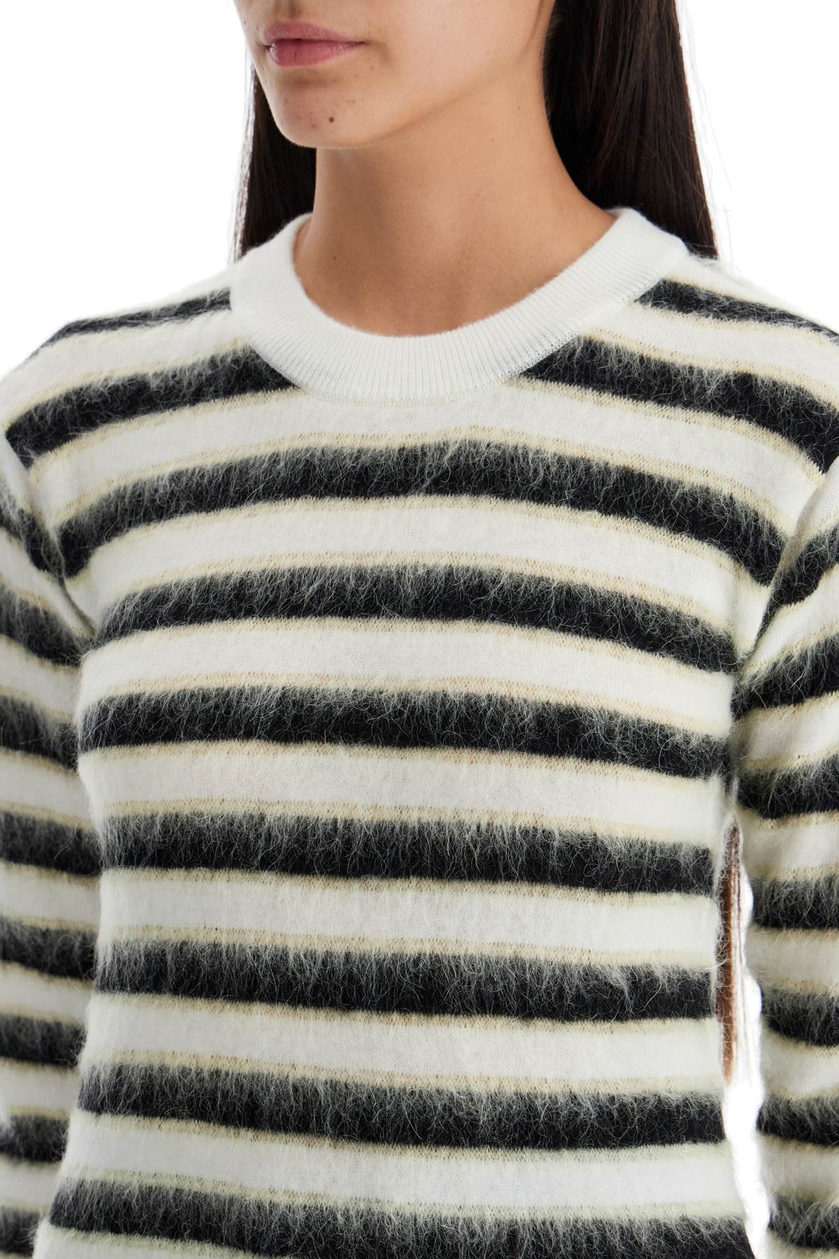MARNI Embroidered Wool Sweater - Round Neck for Women