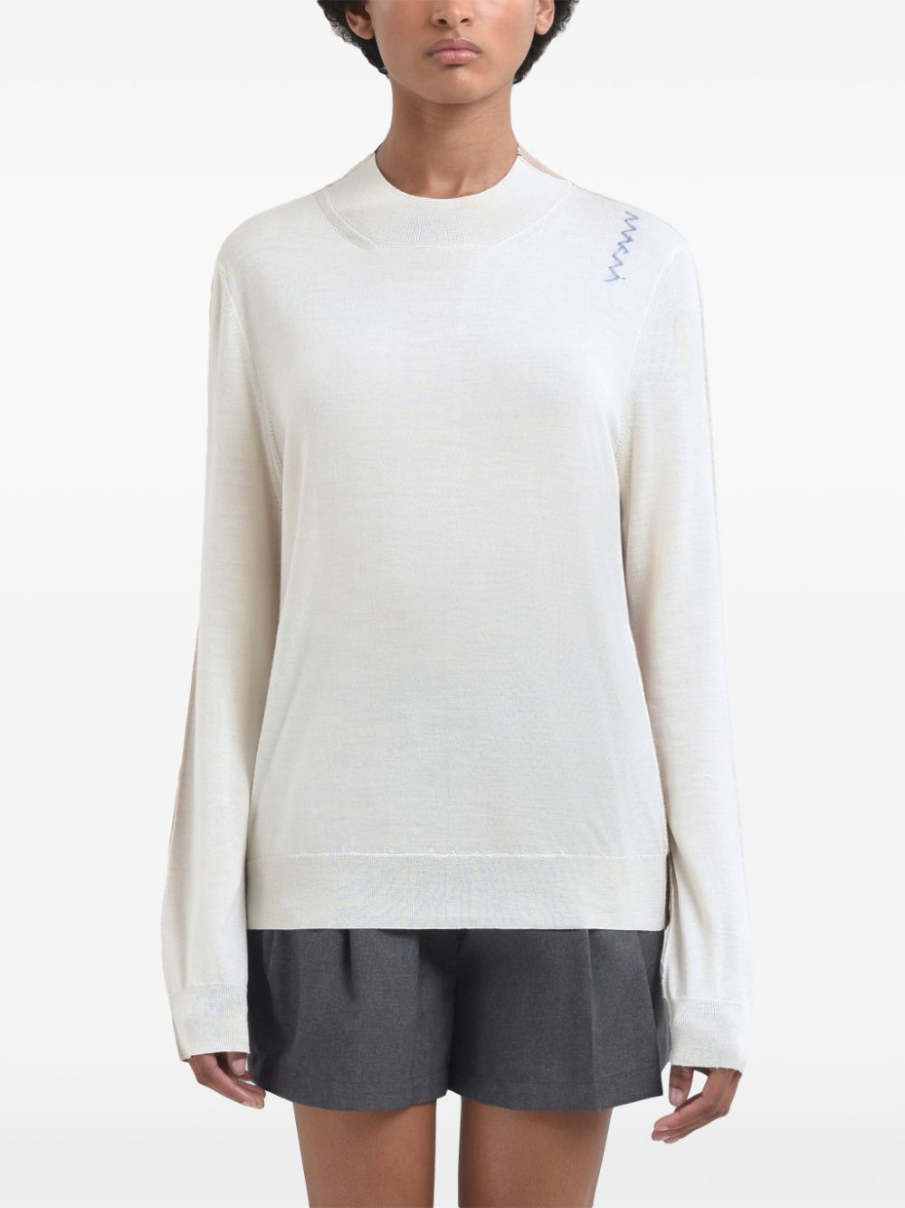 MARNI Chic Women's Lightweight Sweater with Logo Detail