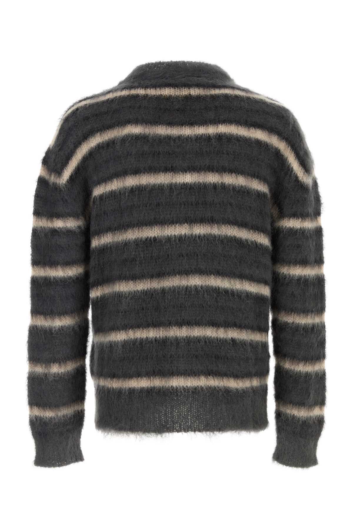 MARNI Embroidered Mohair Blend Sweater for Men - Fall/Winter 2025