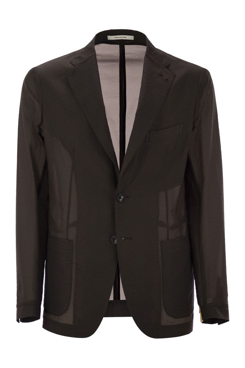 TAGLIATORE Lightweight Technical Fabric Jacket - Two Button Fastening