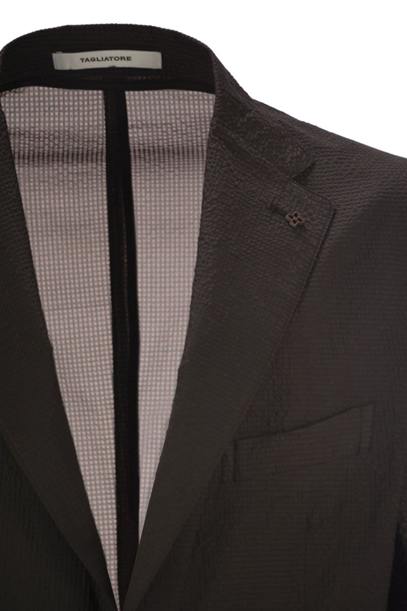 TAGLIATORE Lightweight Technical Fabric Jacket - Two Button Fastening