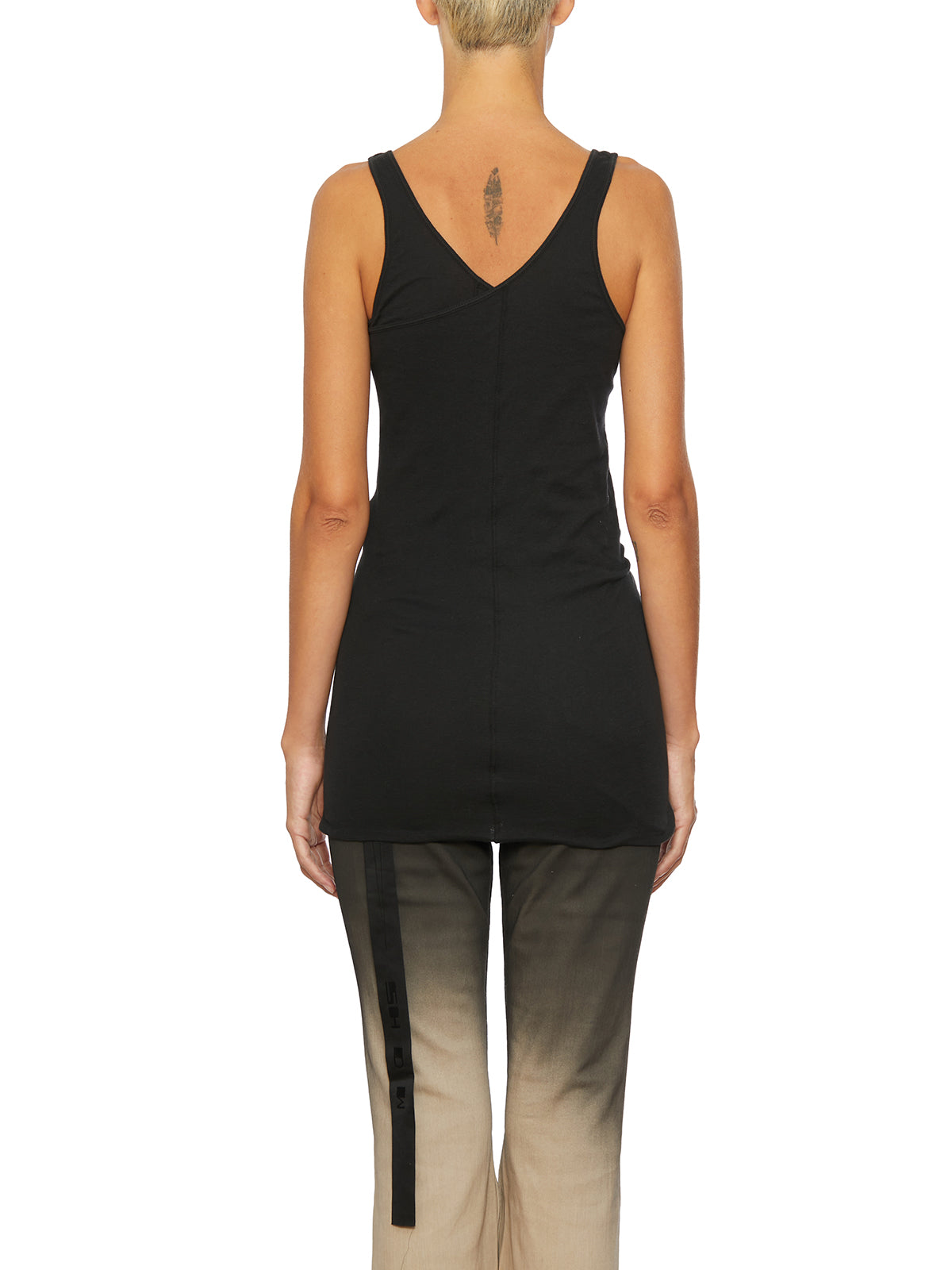 RICK OWENS Women's Mini Double-Layer Tank Top