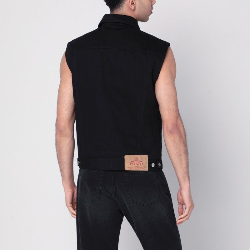 PRADA Stylish Denim Waistcoat for Men