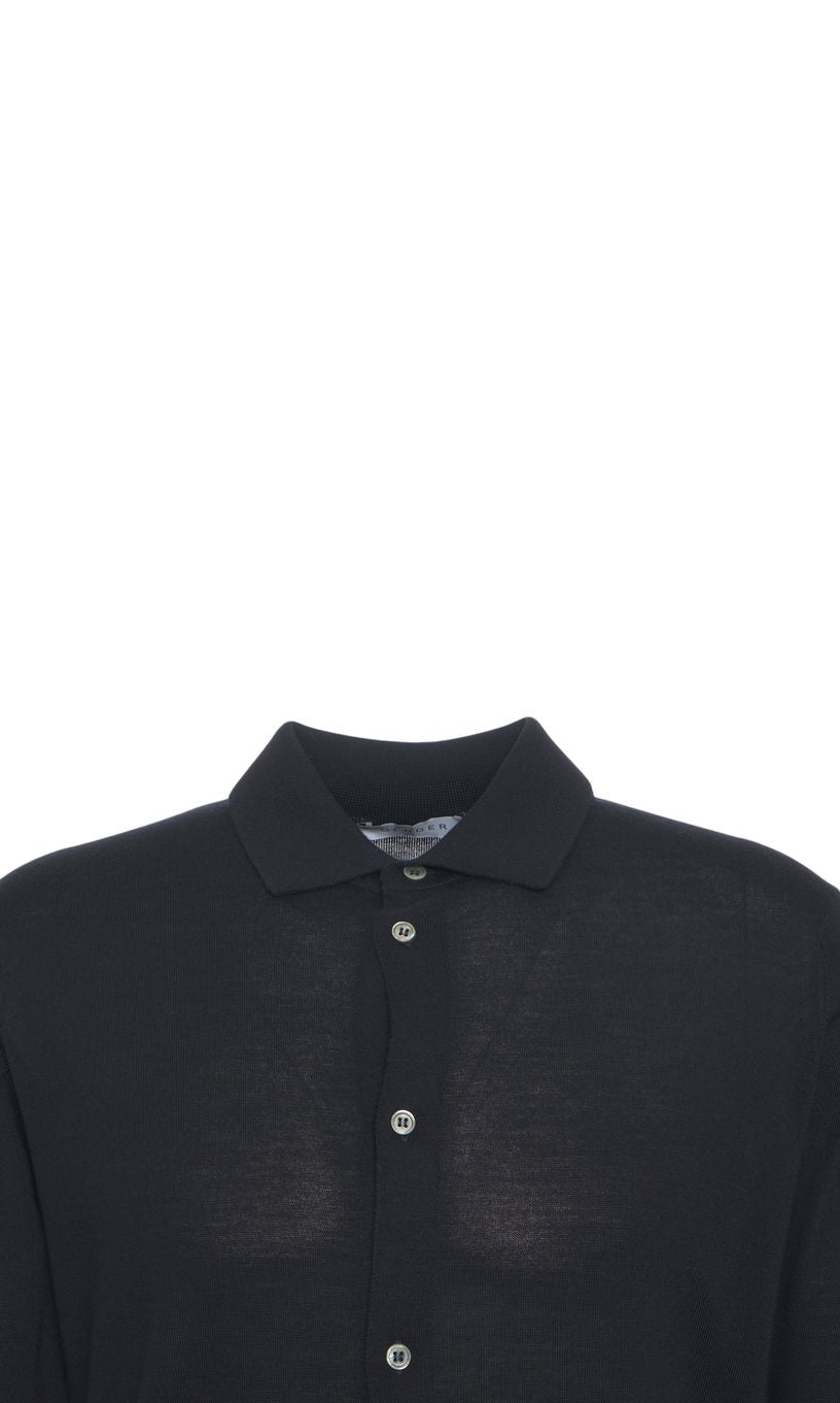 GENDER Classic Knit Shirt with Button Closure for Men