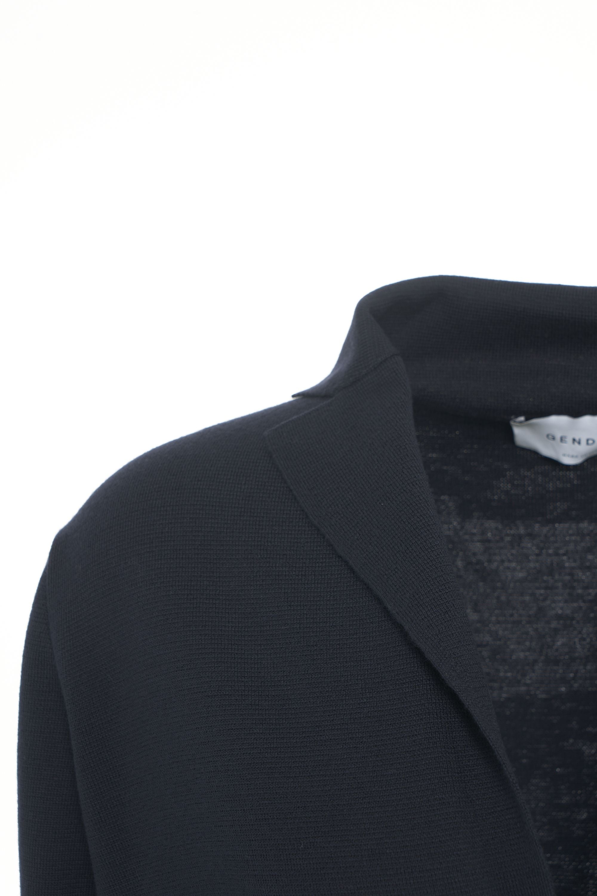 GENDER Elegant Wool Cardigan with Scarf Collar for Men