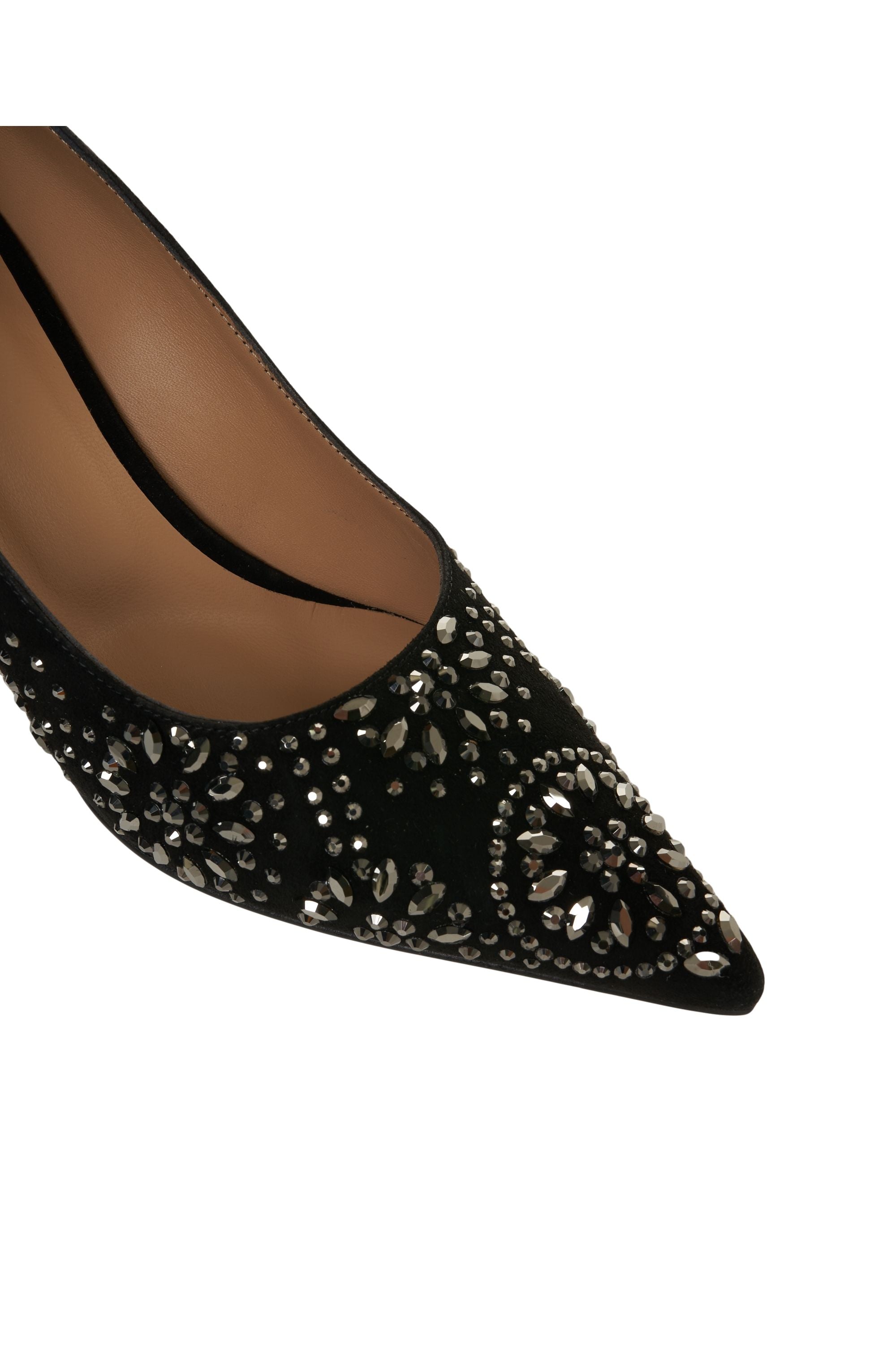 GENDER Strass-Embellished Pointed Toe Pumps with 8 cm Heel
