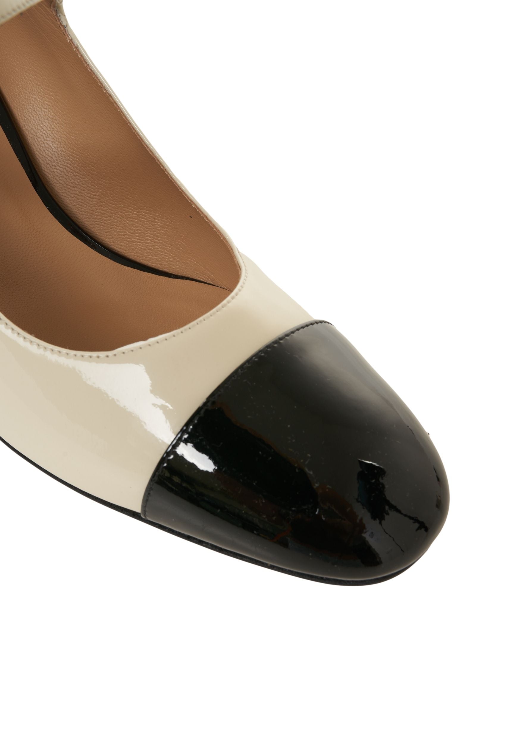 GENDER Elegant Patent Leather Pumps with Block Heel (8 cm)
