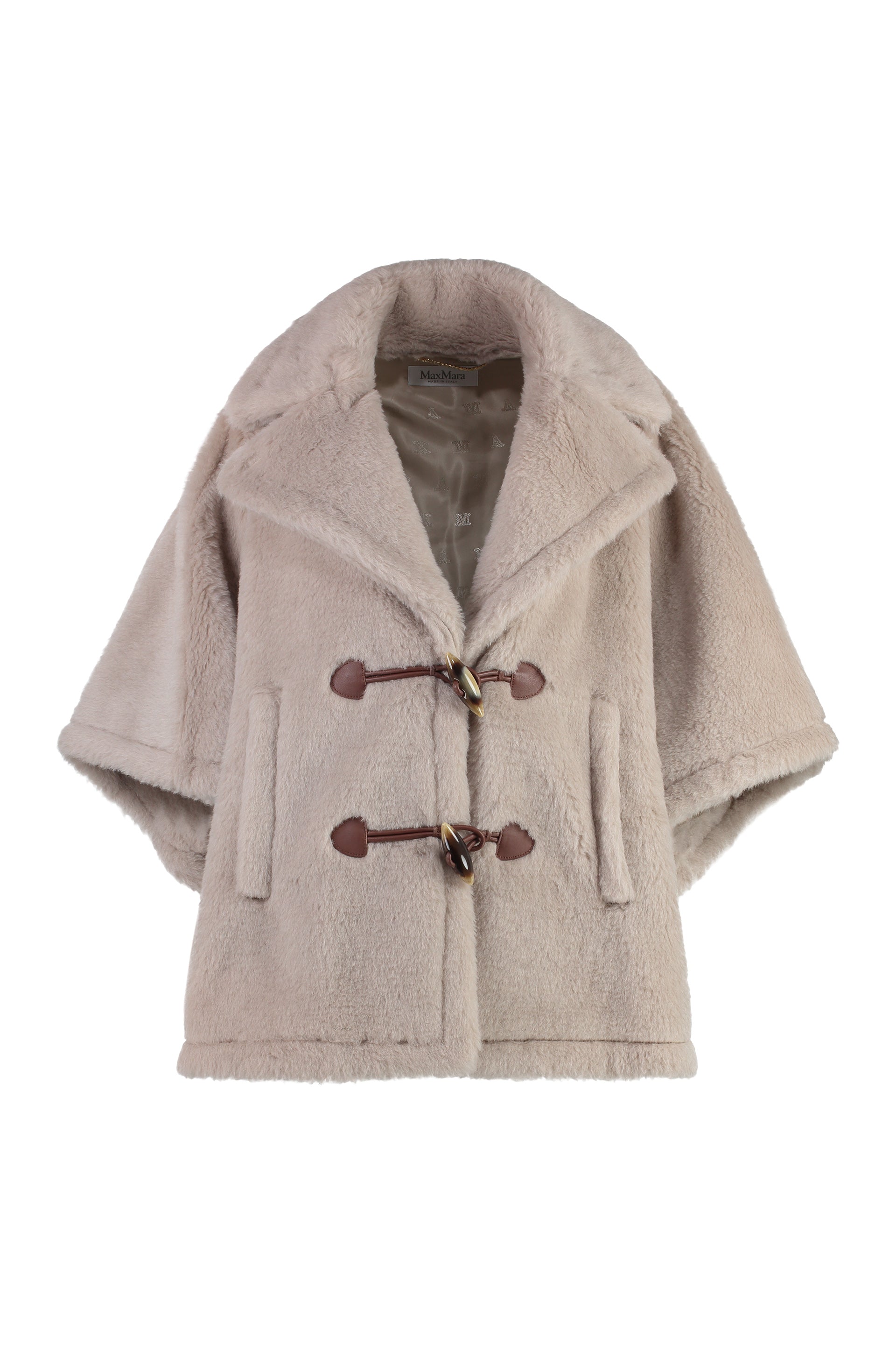 MAX MARA Faux Fur Jacket with Toggle Buttons