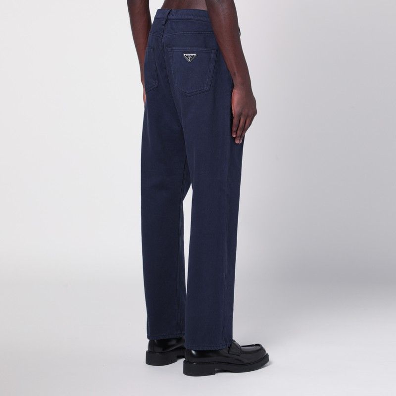 PRADA Straight Fit Jeans with Enamel Logo - SS25