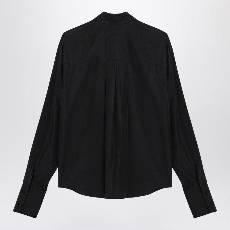 MAX MARA SPORTMAX Classic Cotton Poplin Shirt with Neck Tie