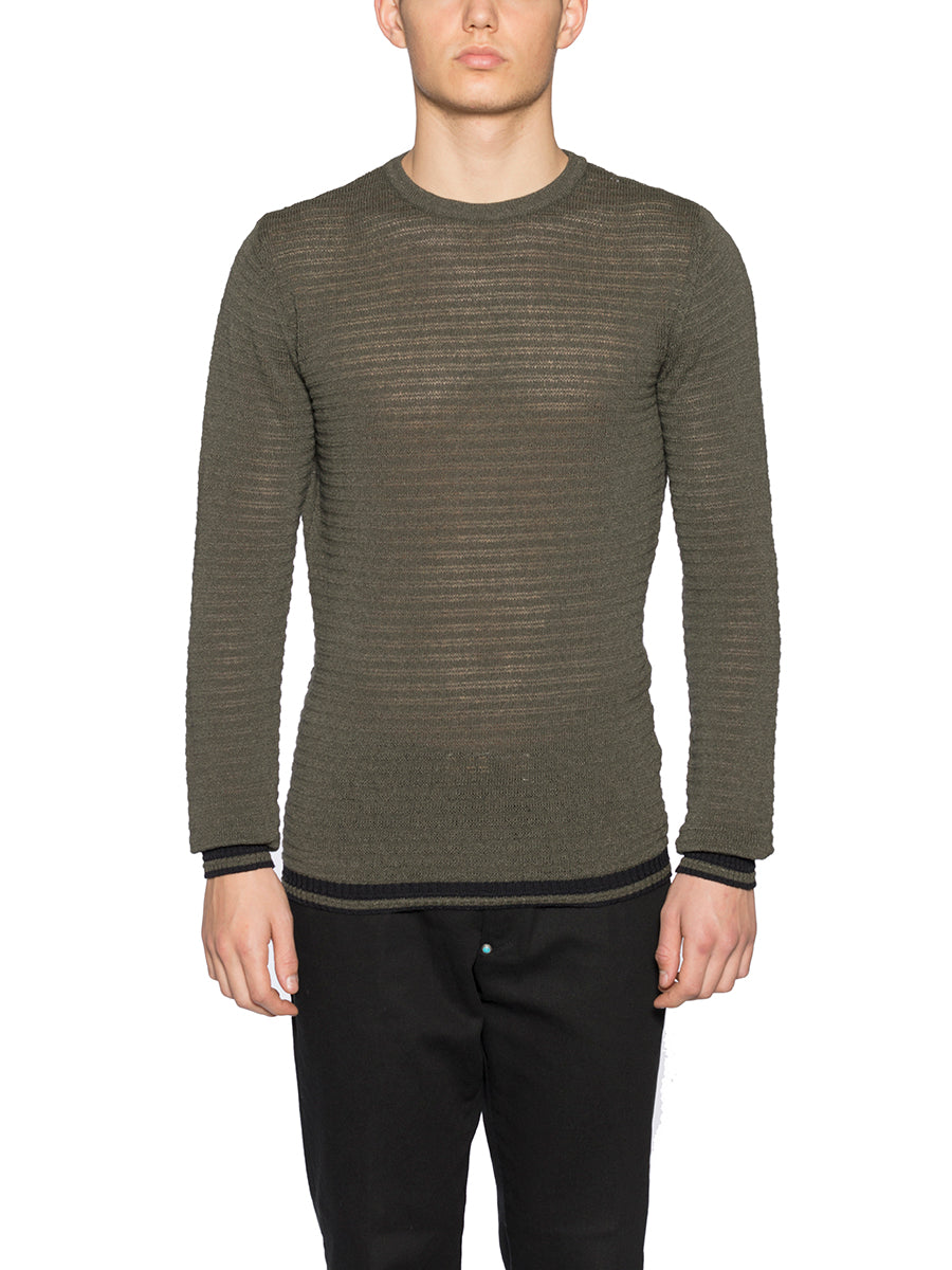 DANIELE ALESSANDRINI Cotton Crew Neck Sweater Size 50 for Men