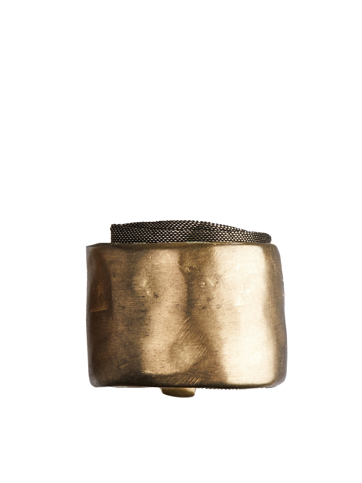 11X ARTWORKS Intricate Women's Ring with Silk and Copper Weave