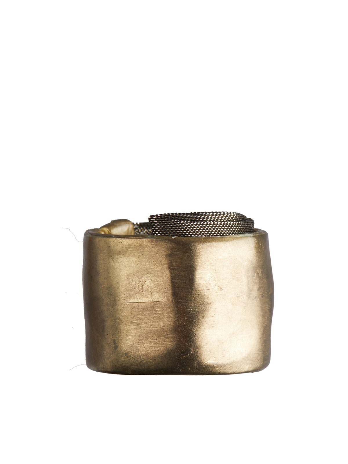 11X ARTWORKS Intricate Women's Ring with Silk and Copper Weave