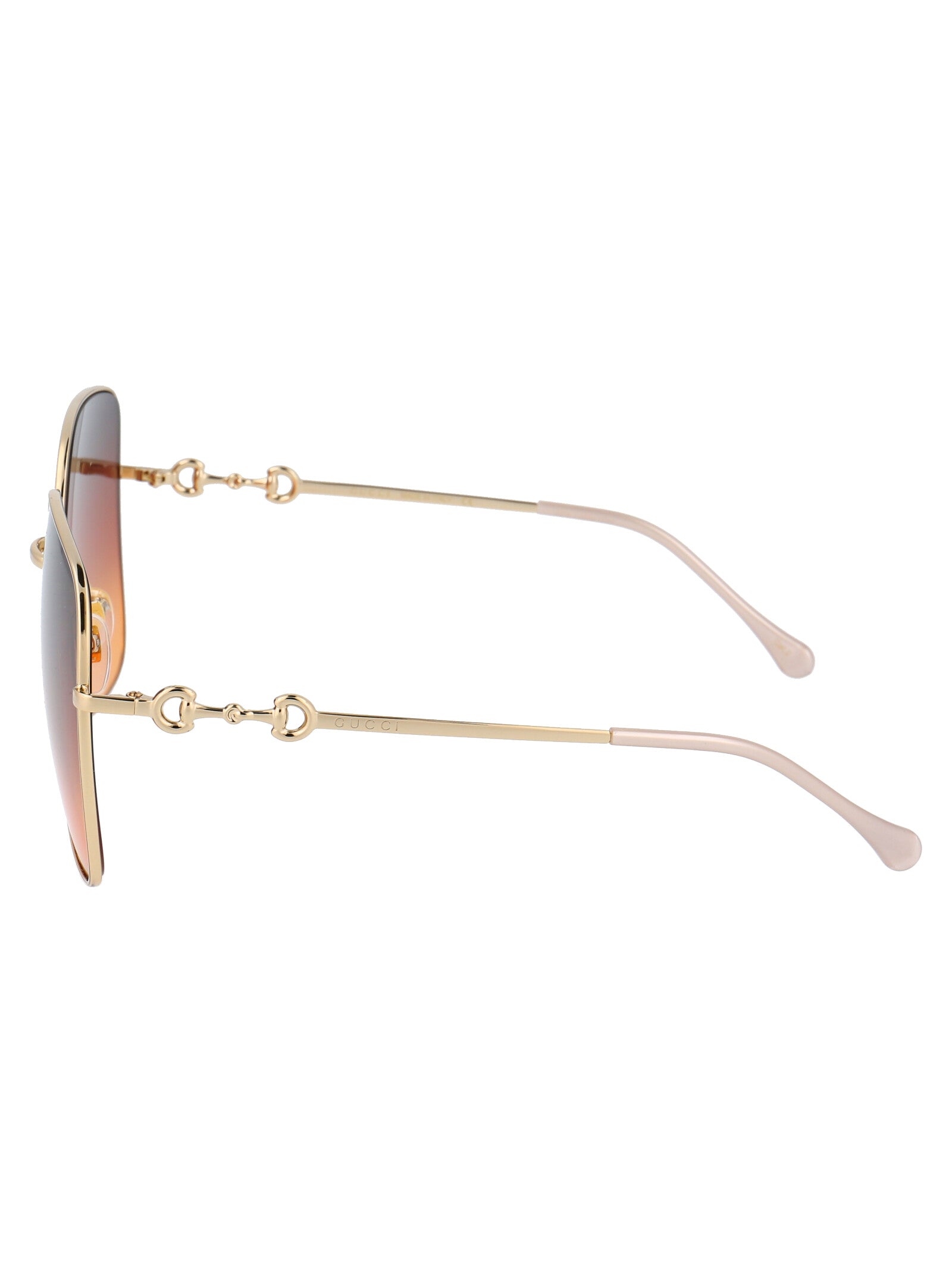 GUCCI Gold Metal Frame Sunglasses for Women - GG0879S