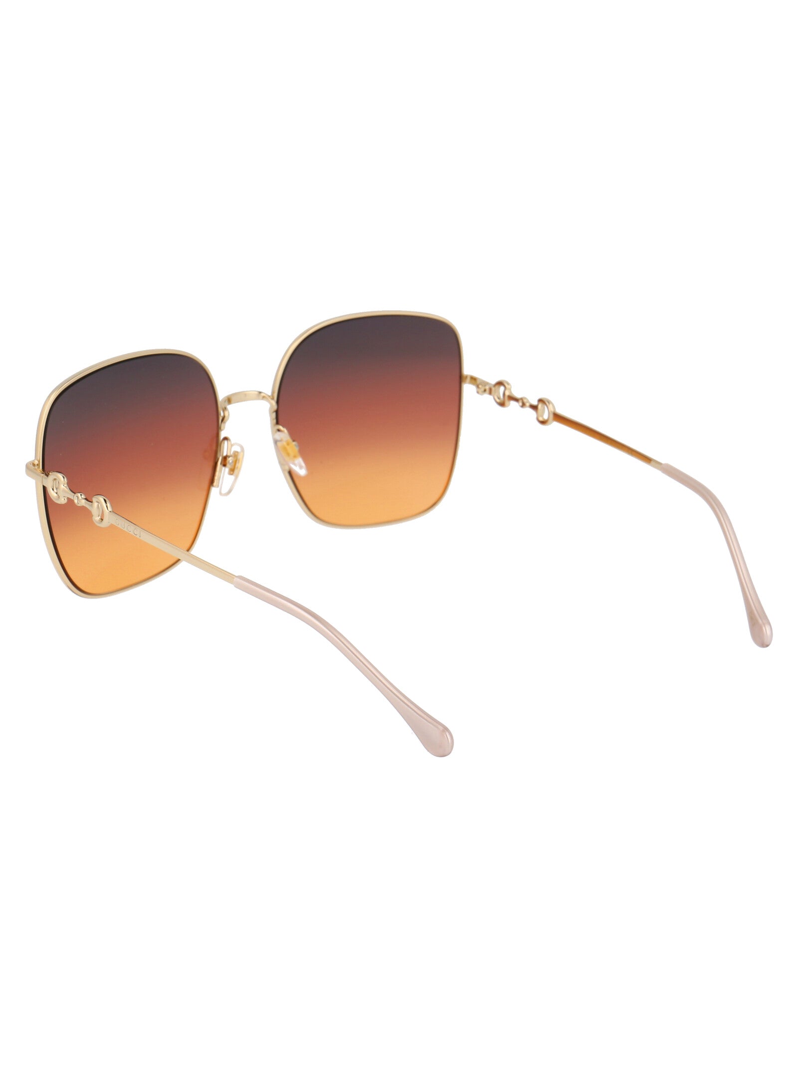 GUCCI Gold Metal Frame Sunglasses for Women - GG0879S