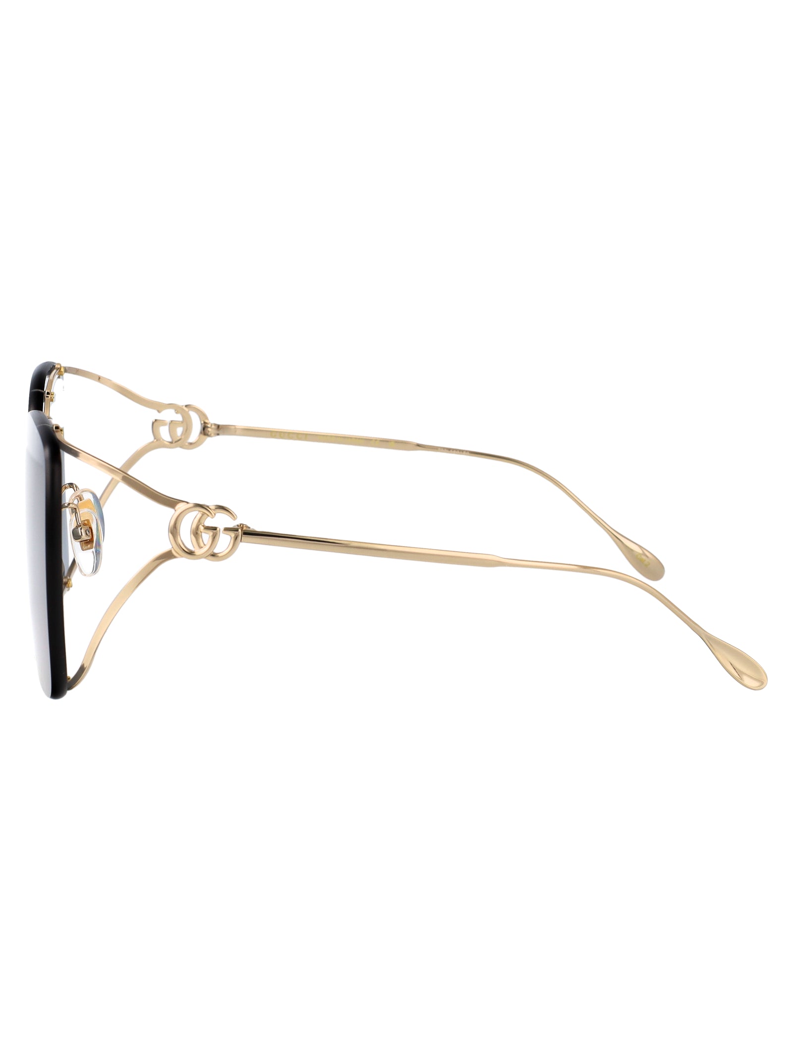 GUCCI Metallic Gold Sunglasses