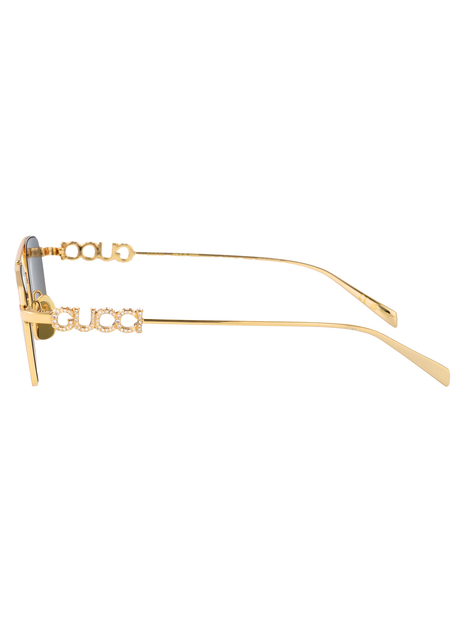 GUCCI Gold-Toned Metal Sunglasses for Women