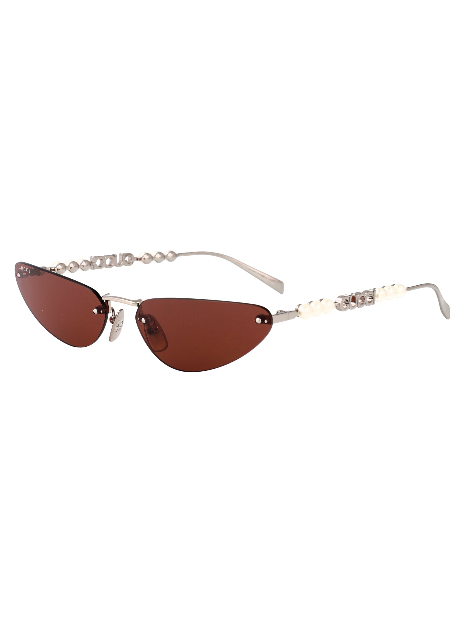 GUCCI Chic Women's Metal Sunglasses