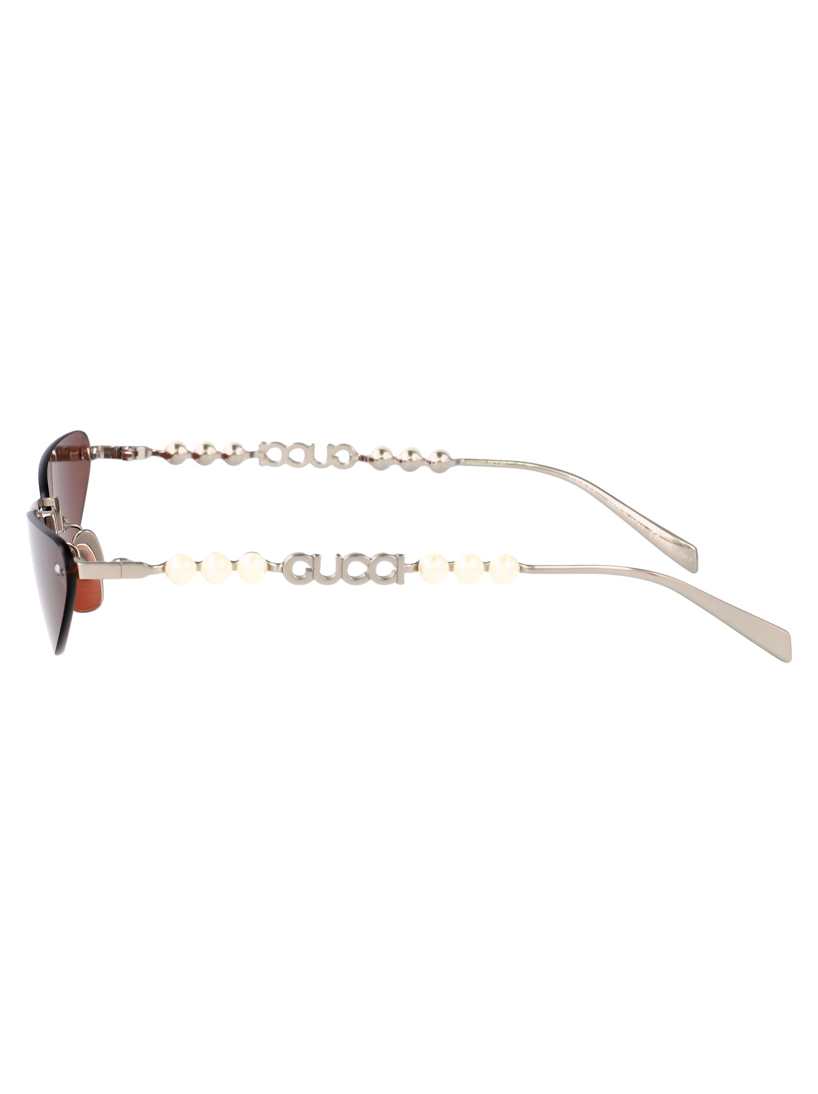 GUCCI Chic Women's Metal Sunglasses