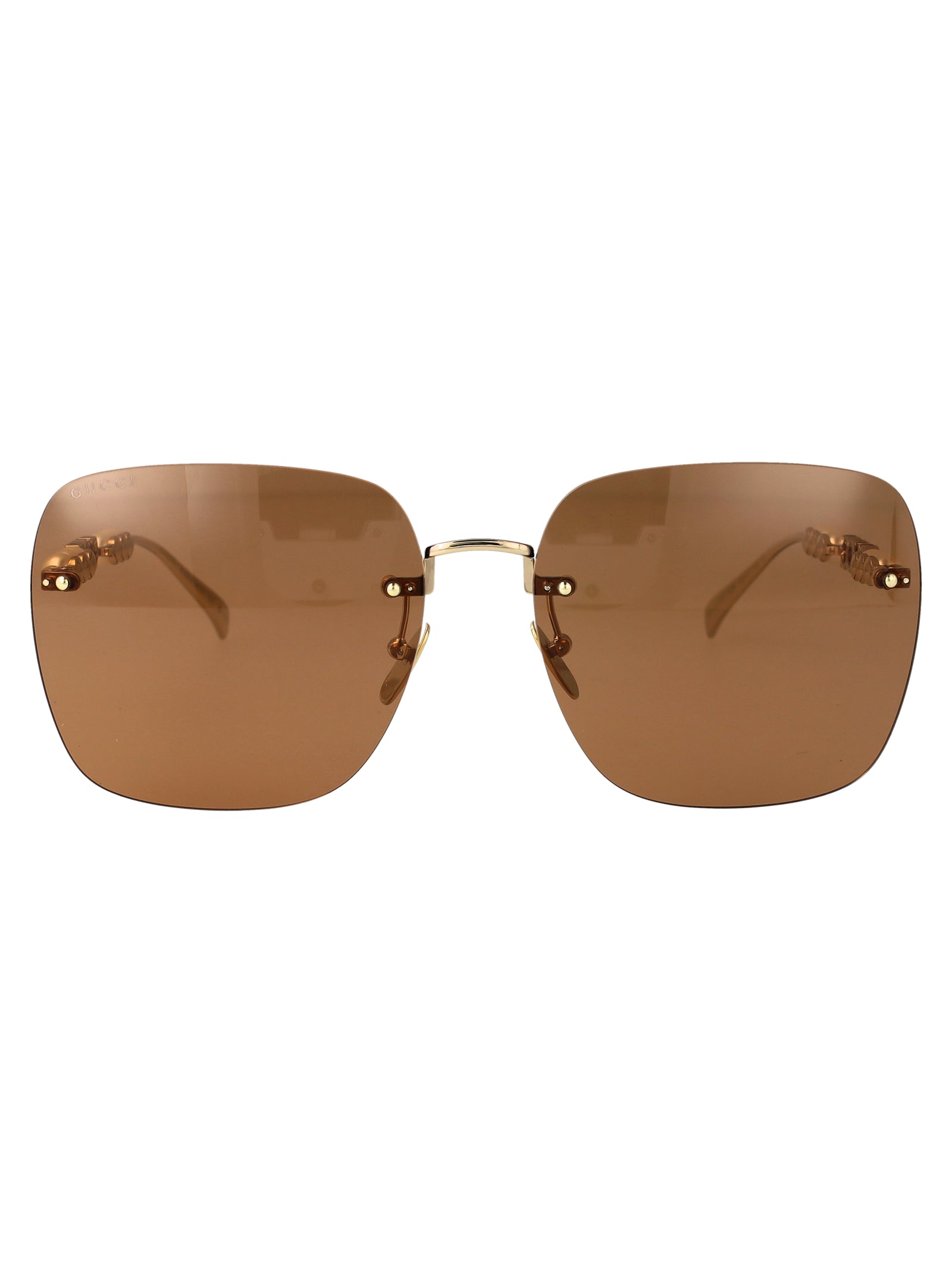 GUCCI Metallic Gold Sunglasses for Women