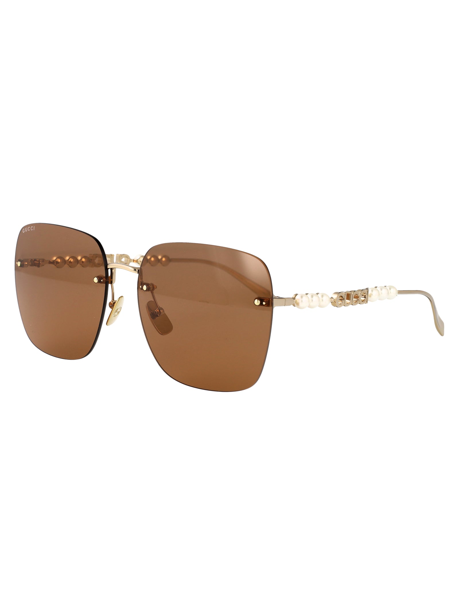 GUCCI Metallic Gold Sunglasses for Women