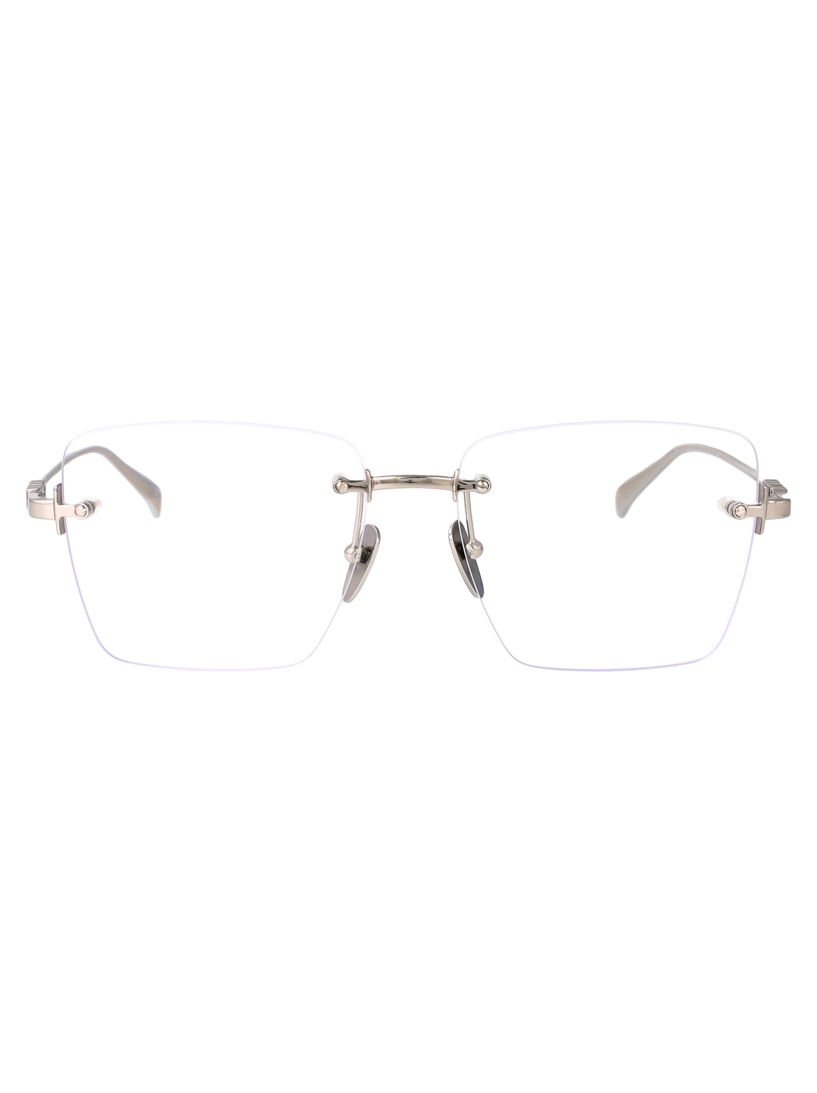 GUCCI Transparent Metal Optical Glasses for Women