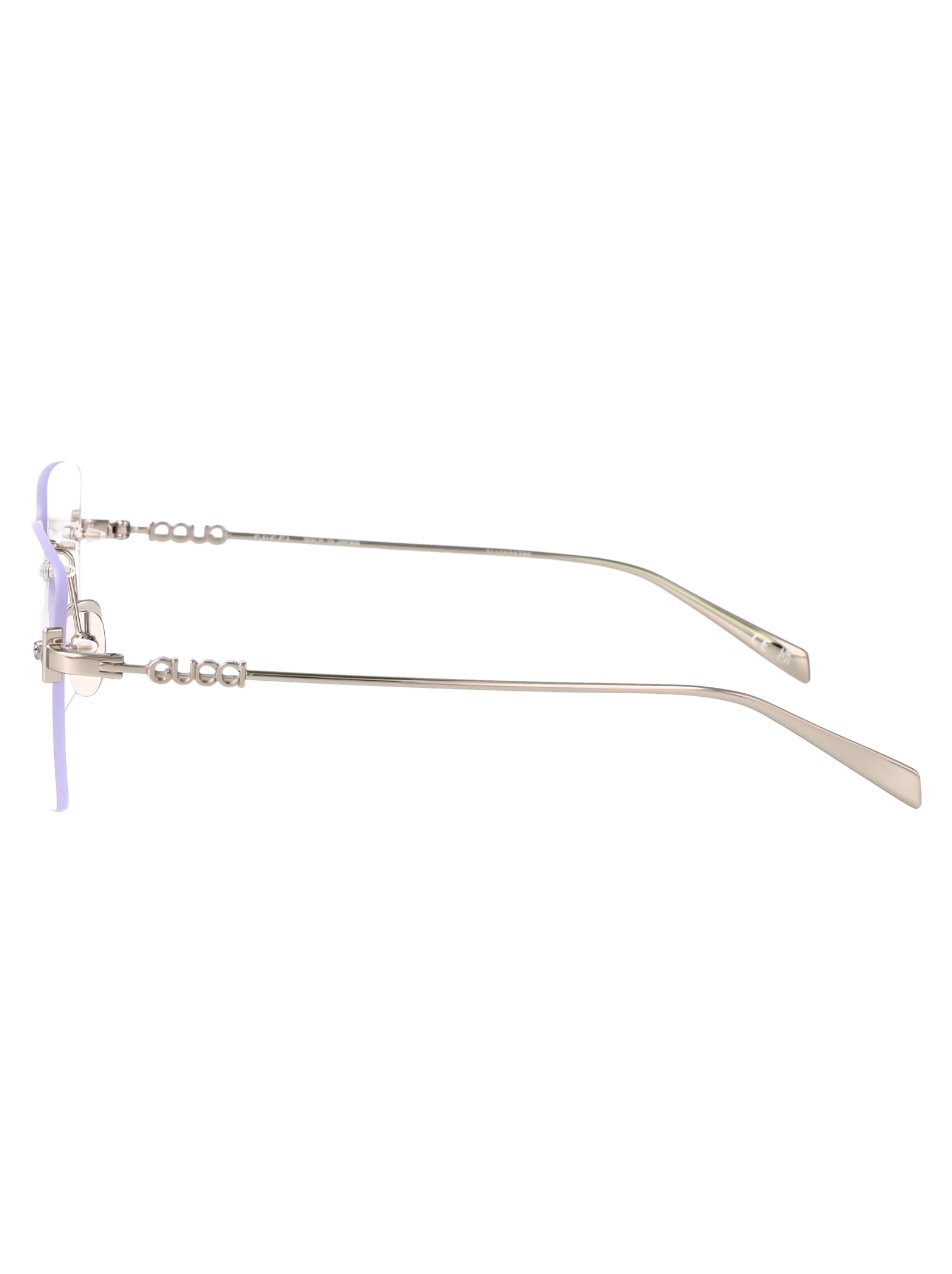 GUCCI Transparent Metal Optical Glasses for Women