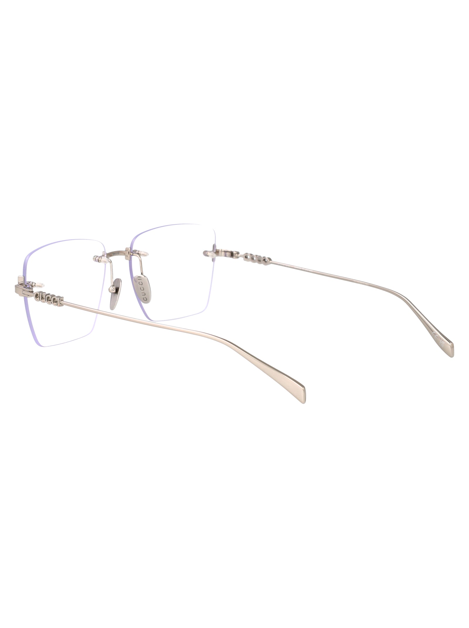 GUCCI Transparent Metal Optical Glasses for Women