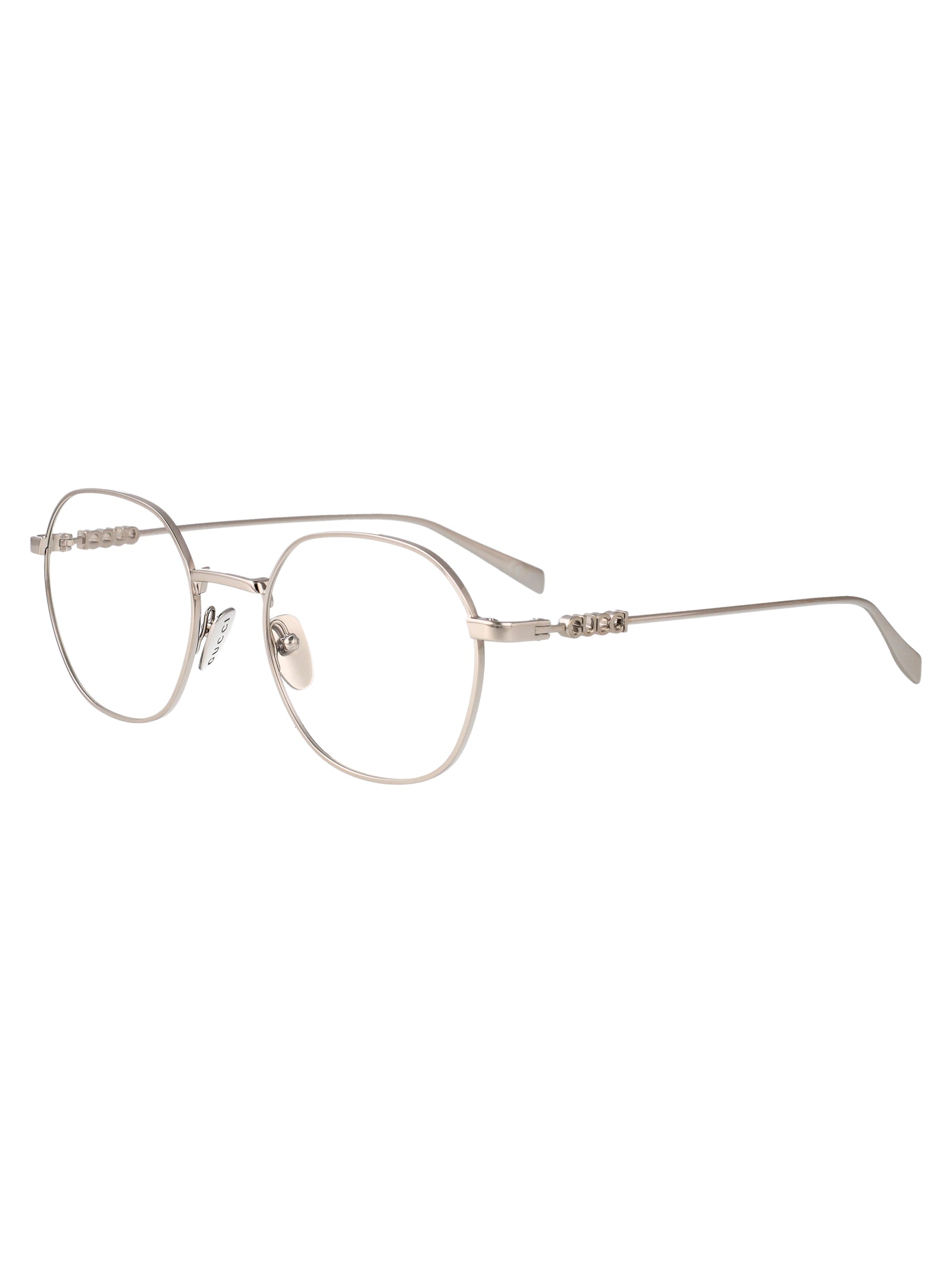 GUCCI Transparent Metal Optical Glasses for Women