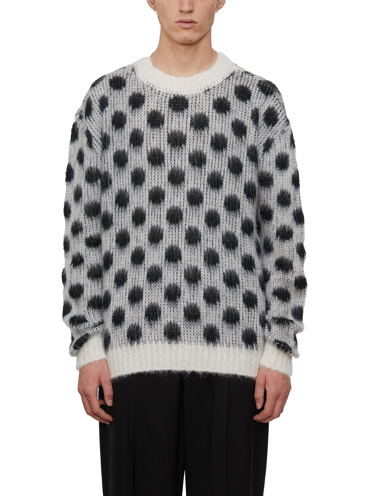 MARNI Polka Dot Mohair Sweater - Size 48