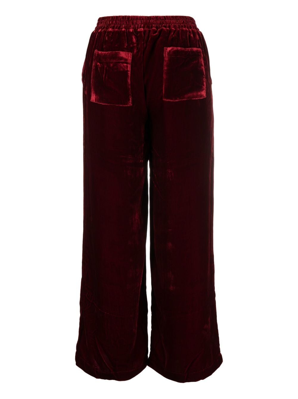 GOLD HAWK Velvet Wide-Leg Trousers