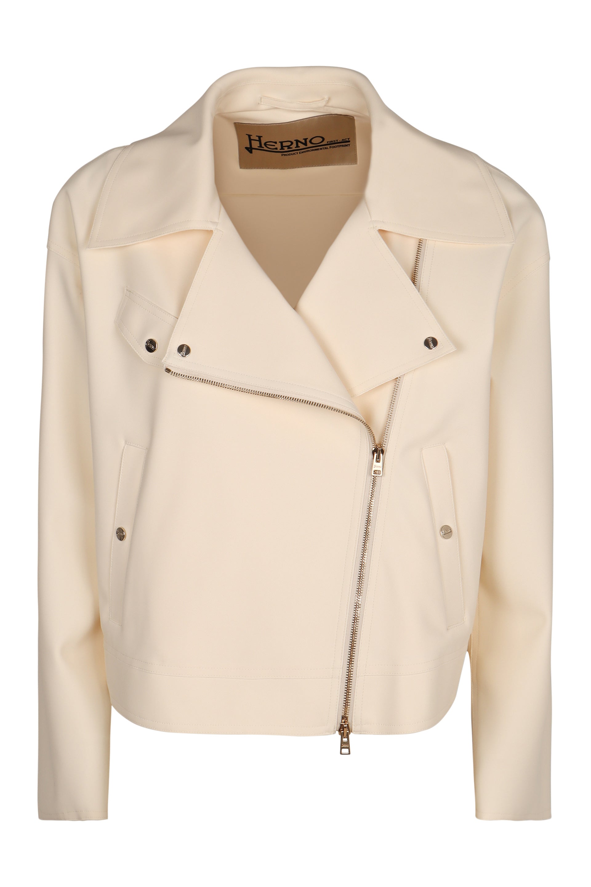 HERNO Women’s Asymmetric Biker Jacket
