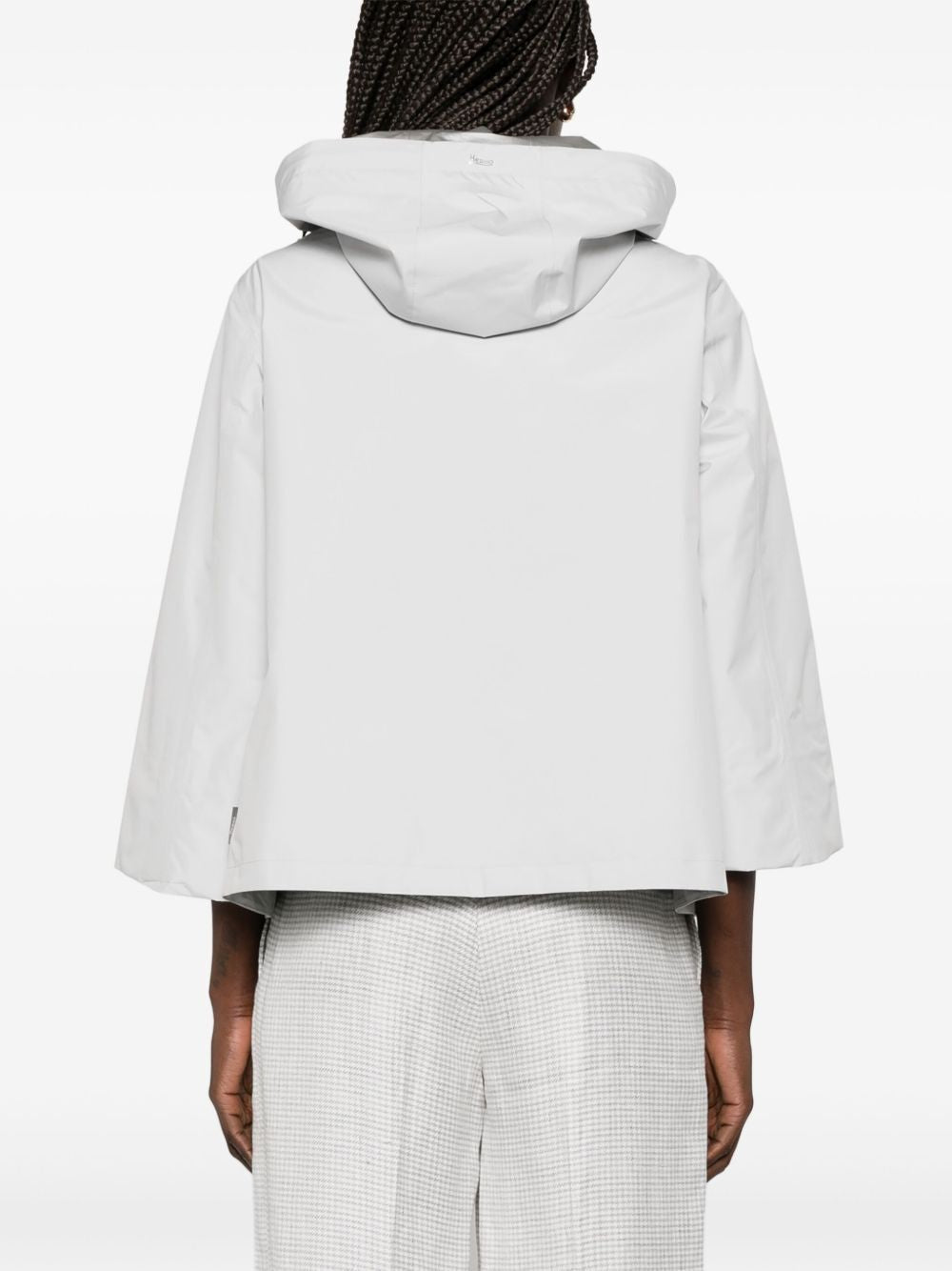 HERNO Women's Mini Zip Cape for SS25