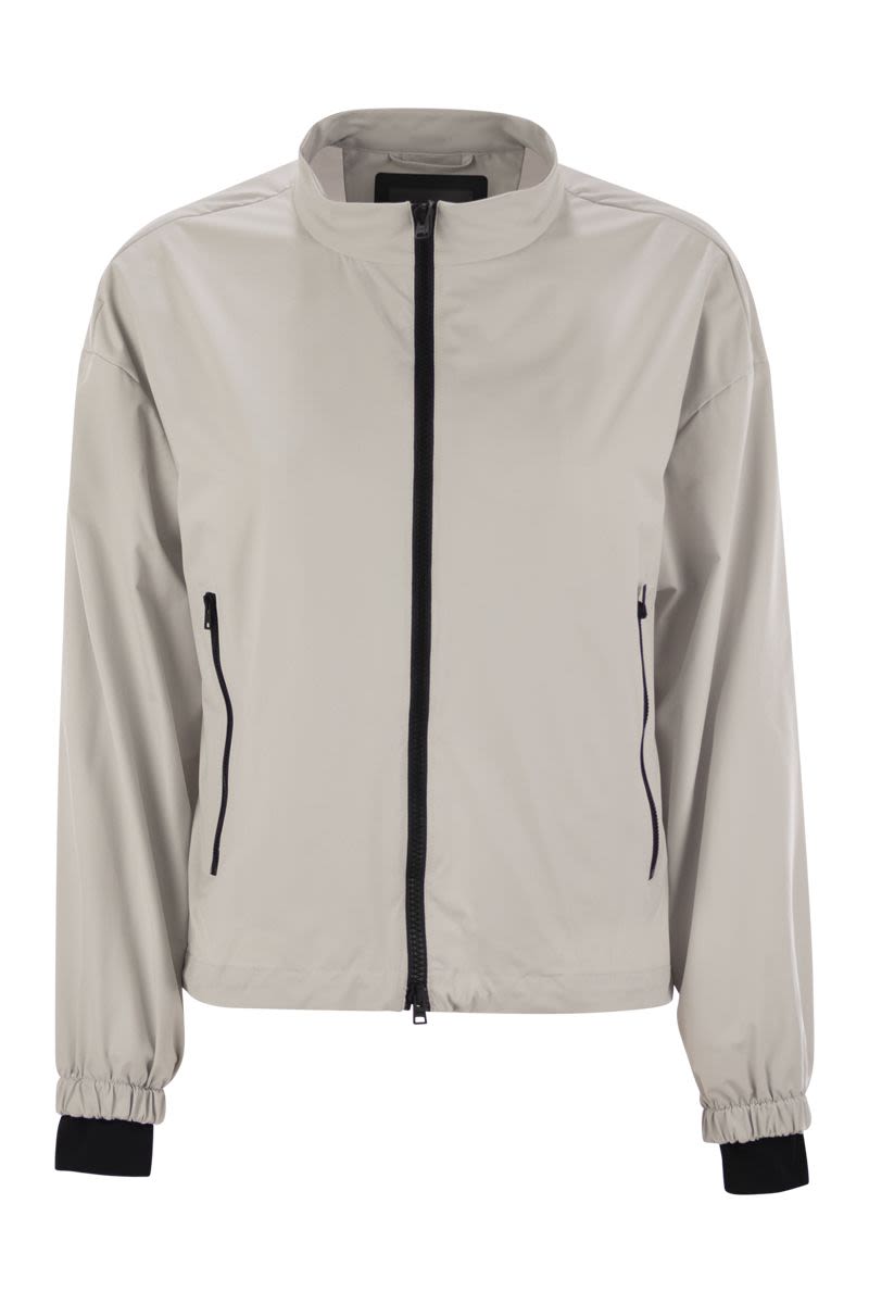HERNO Lightweight Bomber Jacket with Zip - Boxy Fit for Women