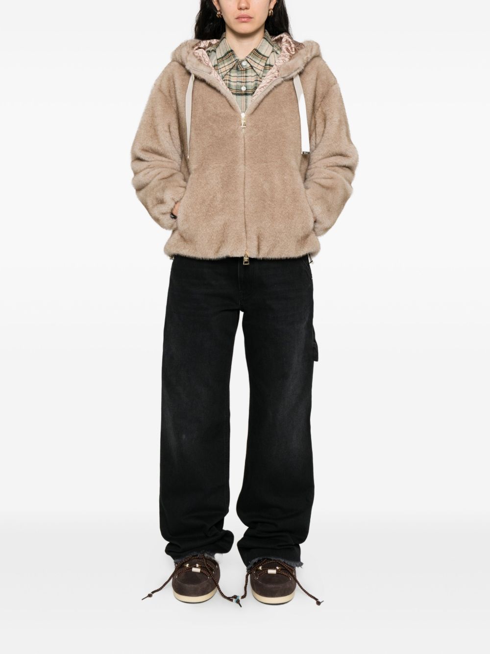 HERNO Elegant Women’s Bomber Jacket with Hood