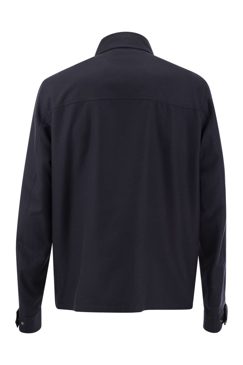 HERNO Rain Cotton Cashmere Shirt - Regular Fit