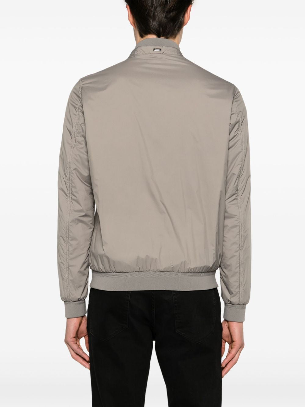 HERNO Eco-Friendly Band-Collar Bomber Jacket for Men - SS25