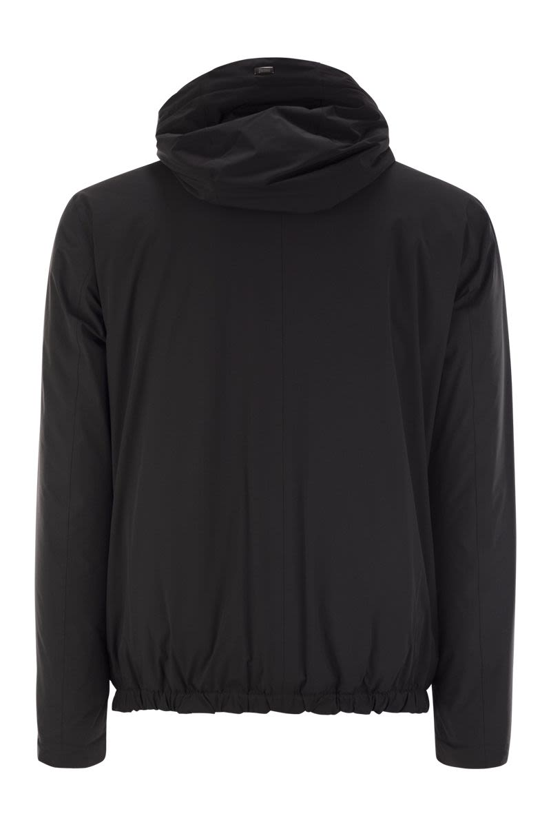 HERNO Packable Mini Bomber Jacket with Hood