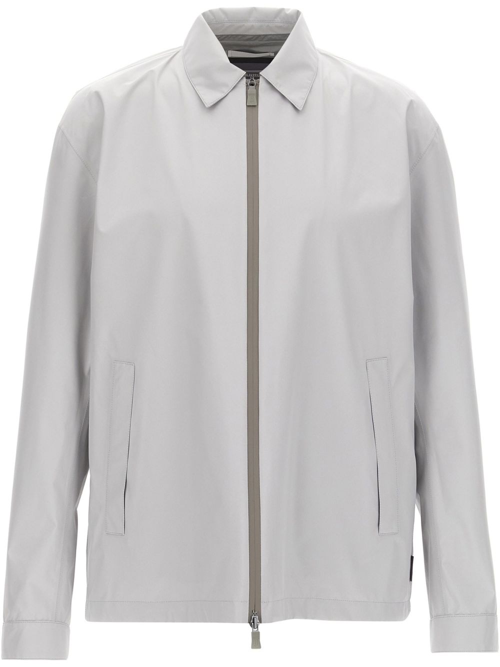 HERNO Stylish and Comfortable Men's Shirt with Two-Way Zip and Pockets