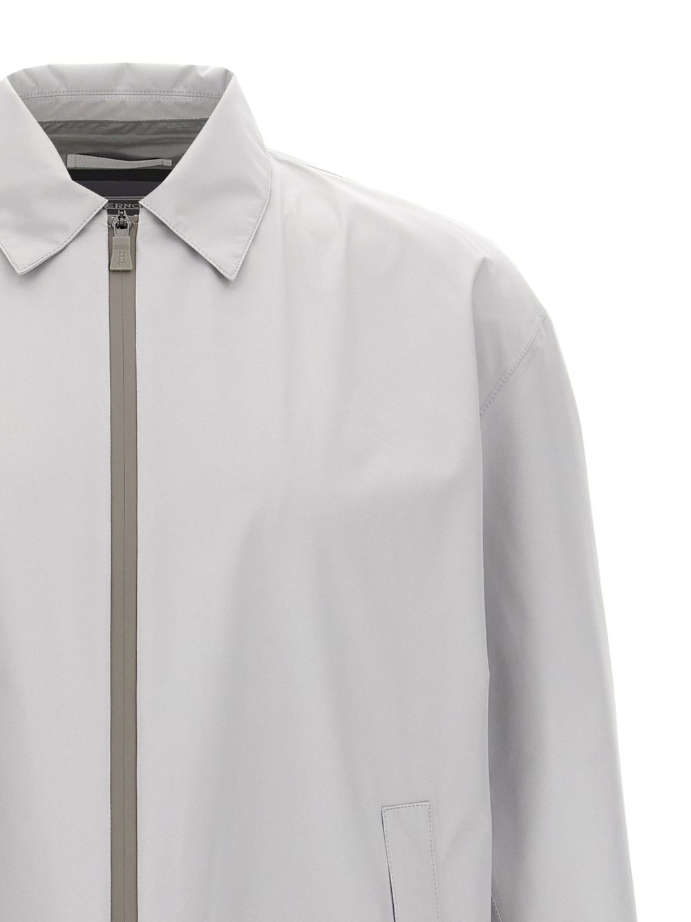 HERNO Stylish and Comfortable Men's Shirt with Two-Way Zip and Pockets