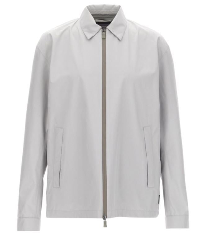 HERNO Stylish and Comfortable Men's Shirt with Two-Way Zip and Pockets