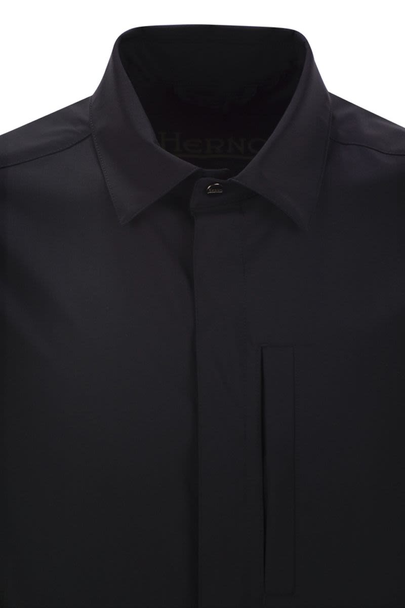 HERNO Men's Lightweight Shirt-Cut Jacket